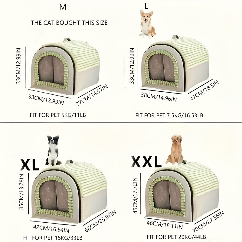 Winter Warm Cave Cat Bed – Removable – product view 2