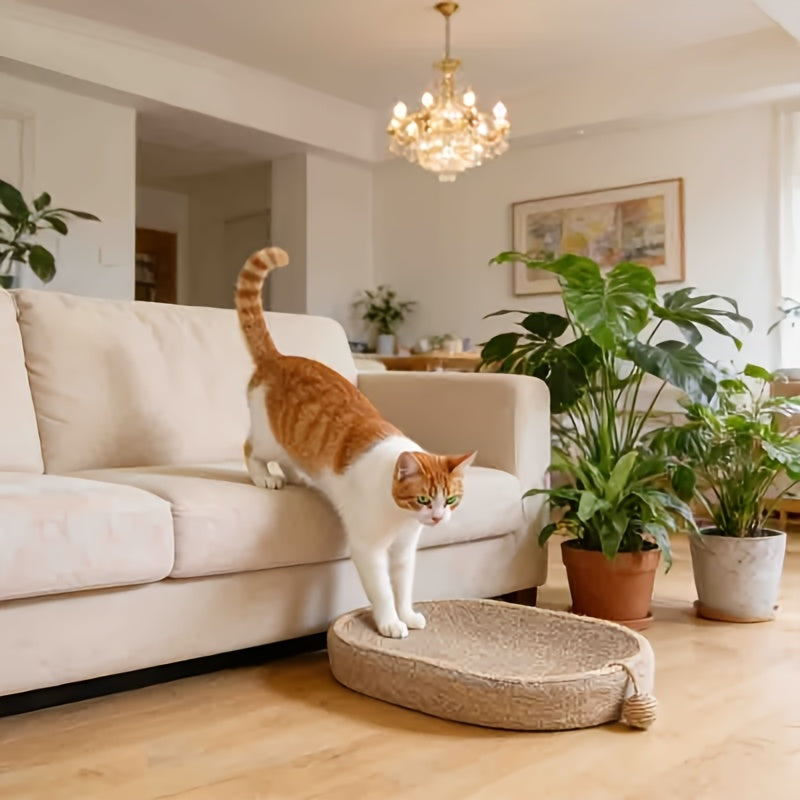 Jute Cat Scratcher Lounge Bed – product view 2