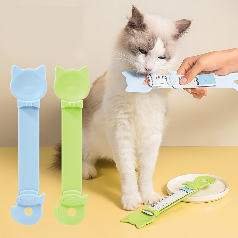 Long-Handle Cat Treat Dispenser Spoon – product view 2
