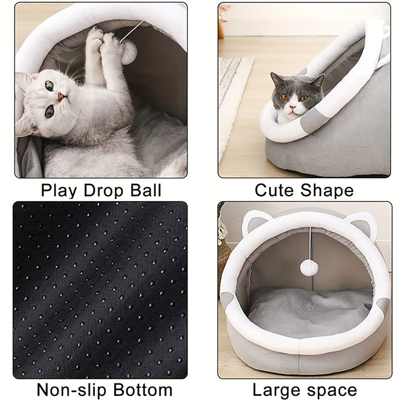 Cozy Indoor Cat Cave Tent – product view 6