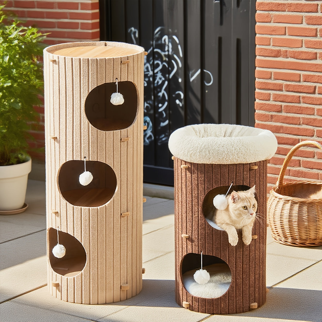 Multi-Level Cat Tree Villa with Scratching Post – product view 1
