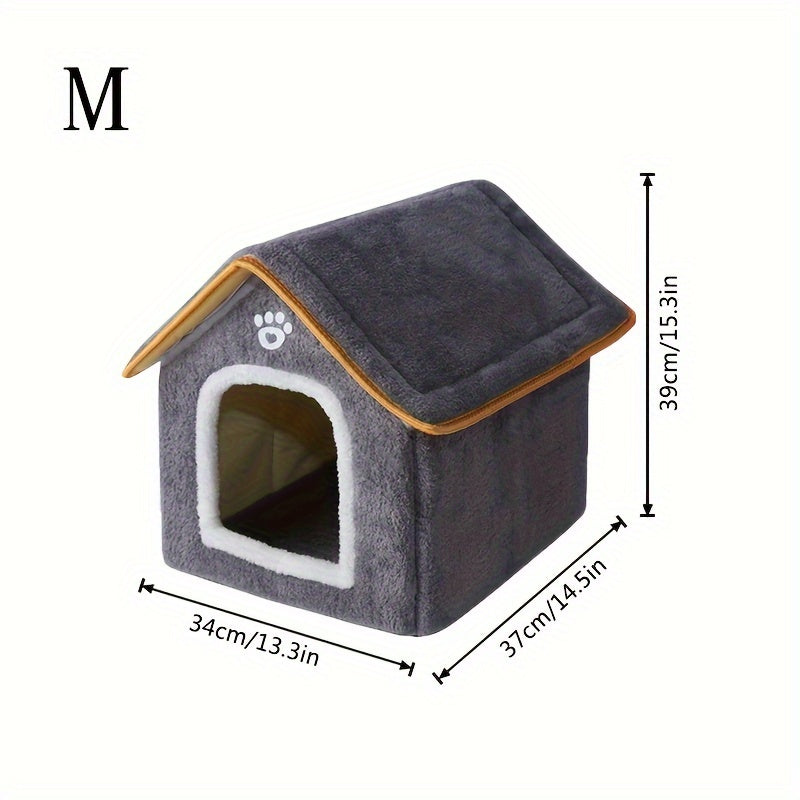 Washable Four-Season Enclosed Cat Bed – product view 2