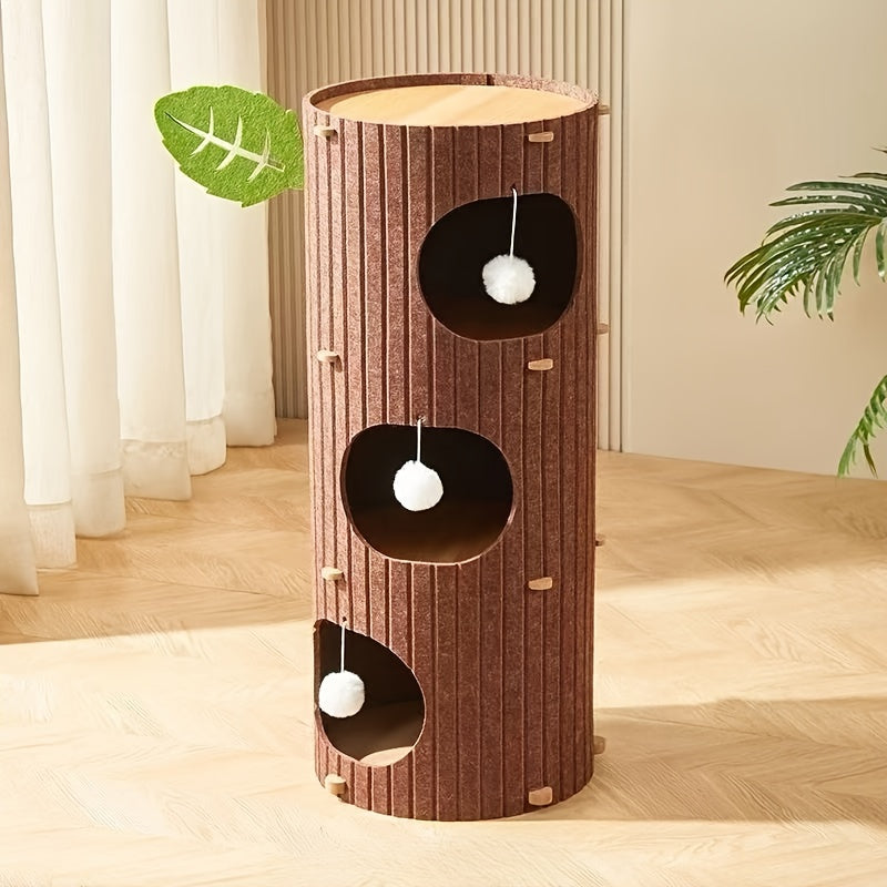 Multi-Level Cat Tree Villa with Scratching Post – product view 6