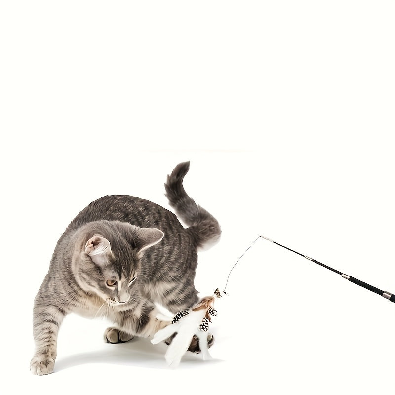 Telescopic Feather Wand Cat Toy – product view 6