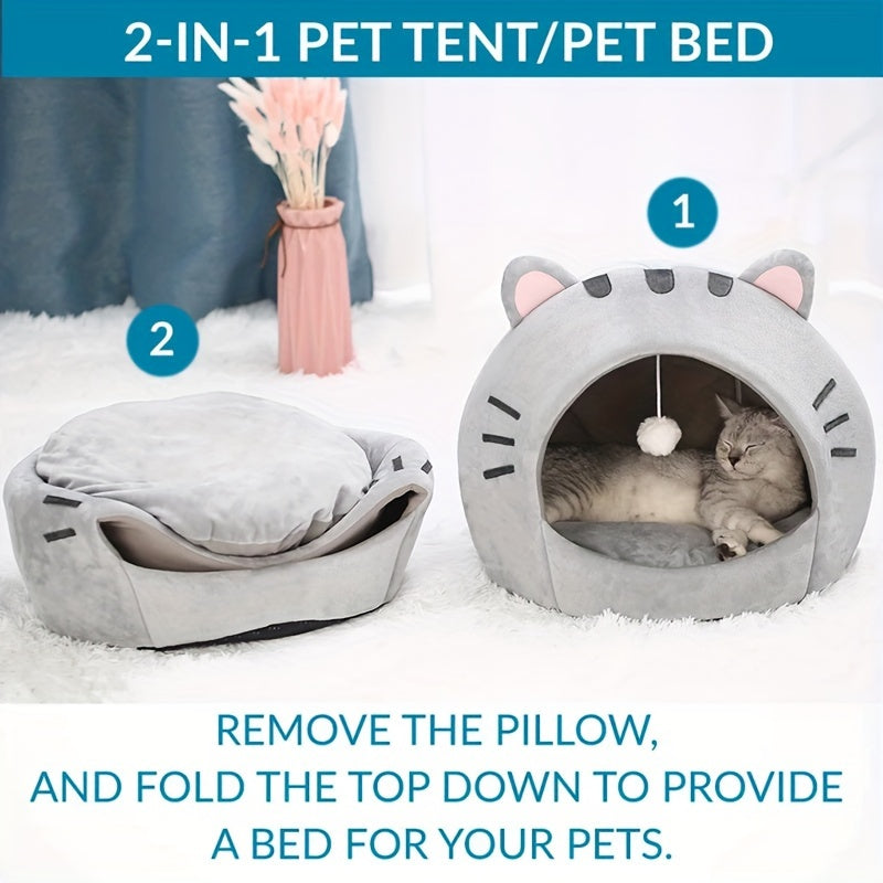 Warm Indoor Cat Tent Bed – product view 6
