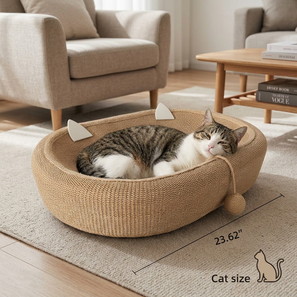 Extra-Large Woven Cat Scratching & Resting Pad – product view 6