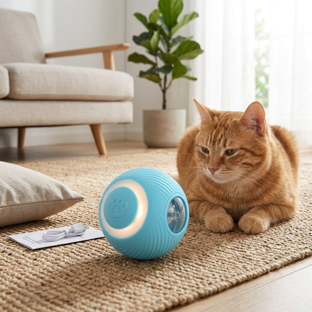 Rechargeable Self-Play Cat Toy Ball – product view 6