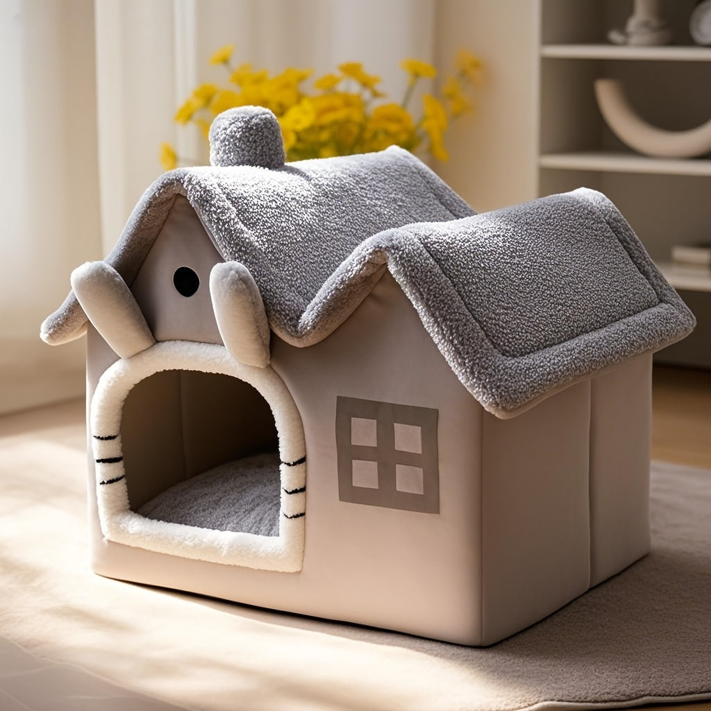 Washable Warm Cat Cave & Mat – product view 4
