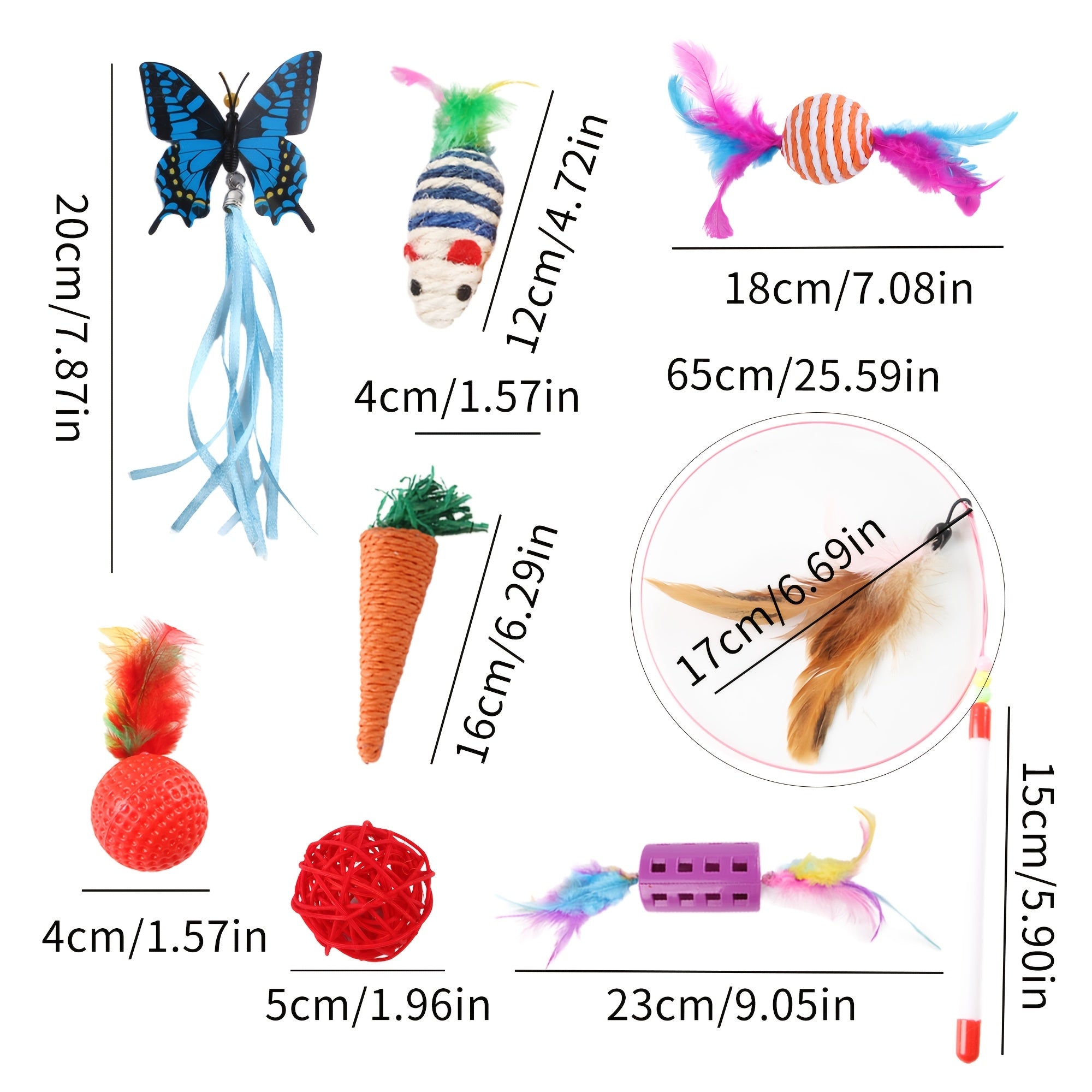 Assorted Cat Toy Variety Set – product view 2