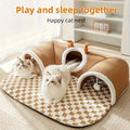 2-in-1 Cat Tunnel Bed & Play Mat – product view 1