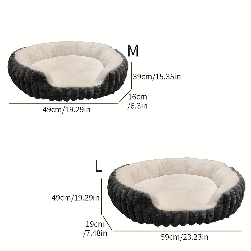 Soft Round Donut Cat Bed – product view 4