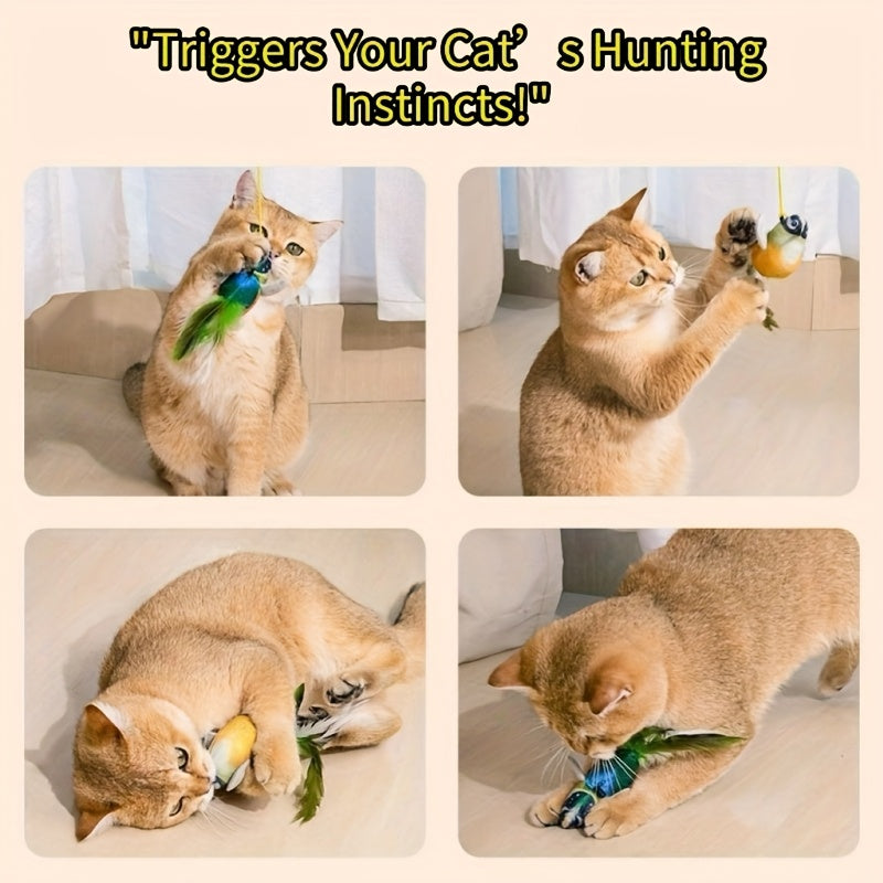 Hanging Chirping Bird Cat Toy – product view 4