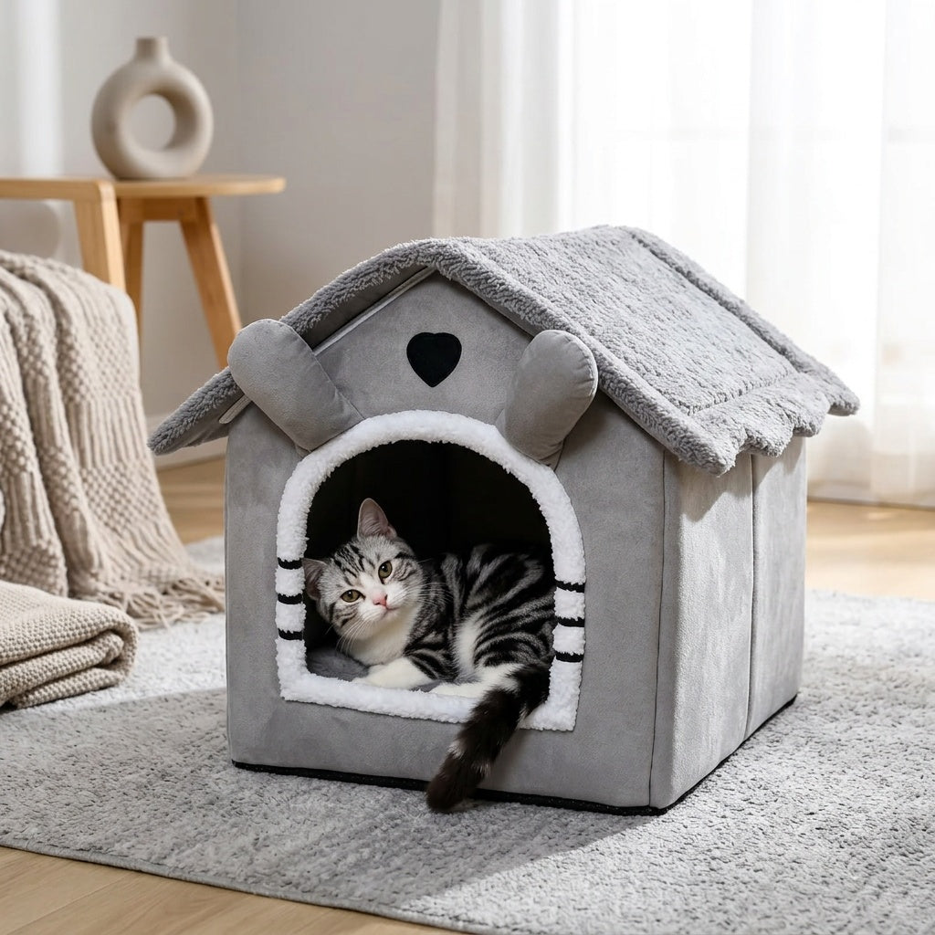 Extra-Large Ear-Shaped Washable Cat Bed – product view 6