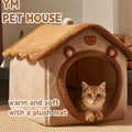 Washable Warm Cat House Bed – product view 1