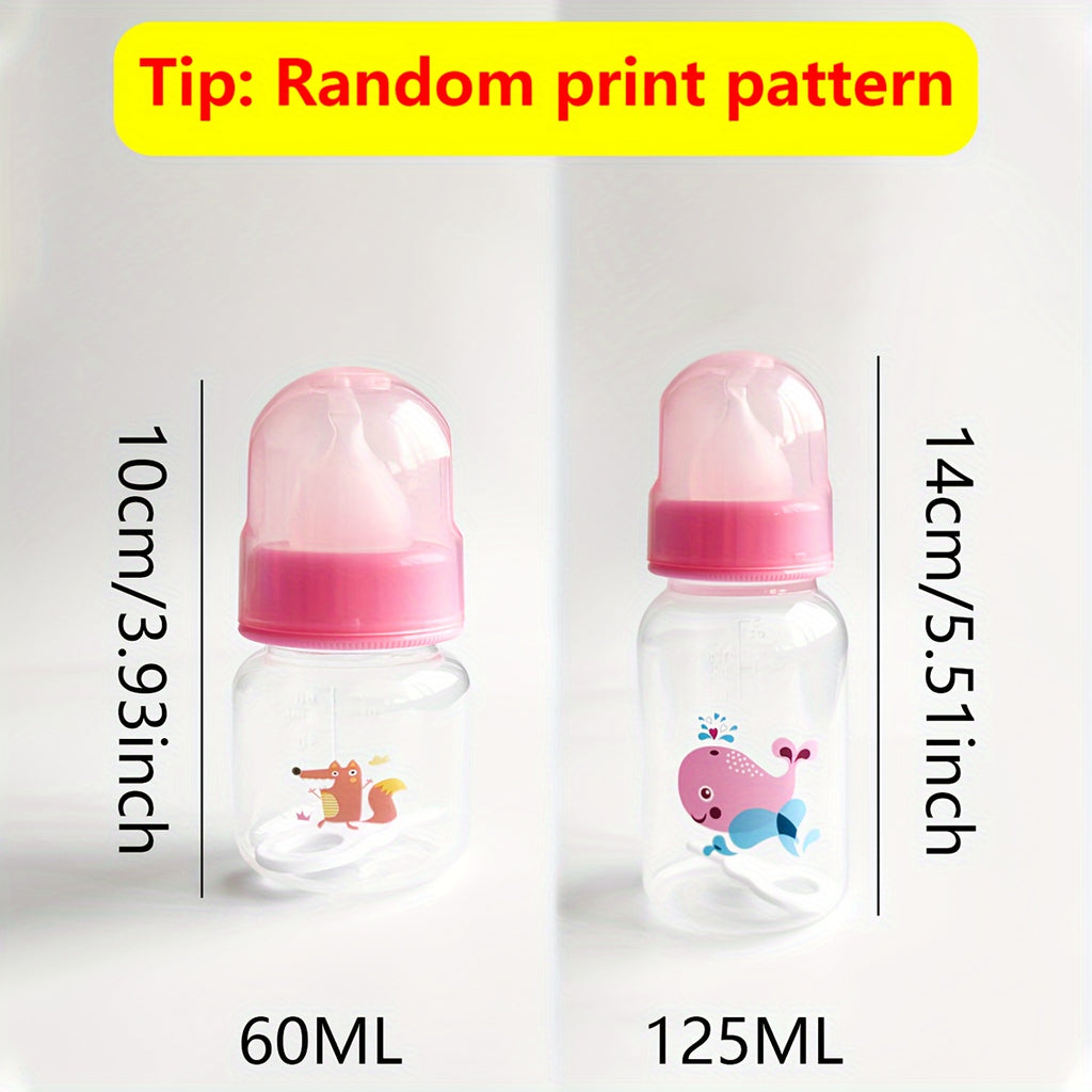 Cartoon-Print Kitten Nursing Bottle – product view 2
