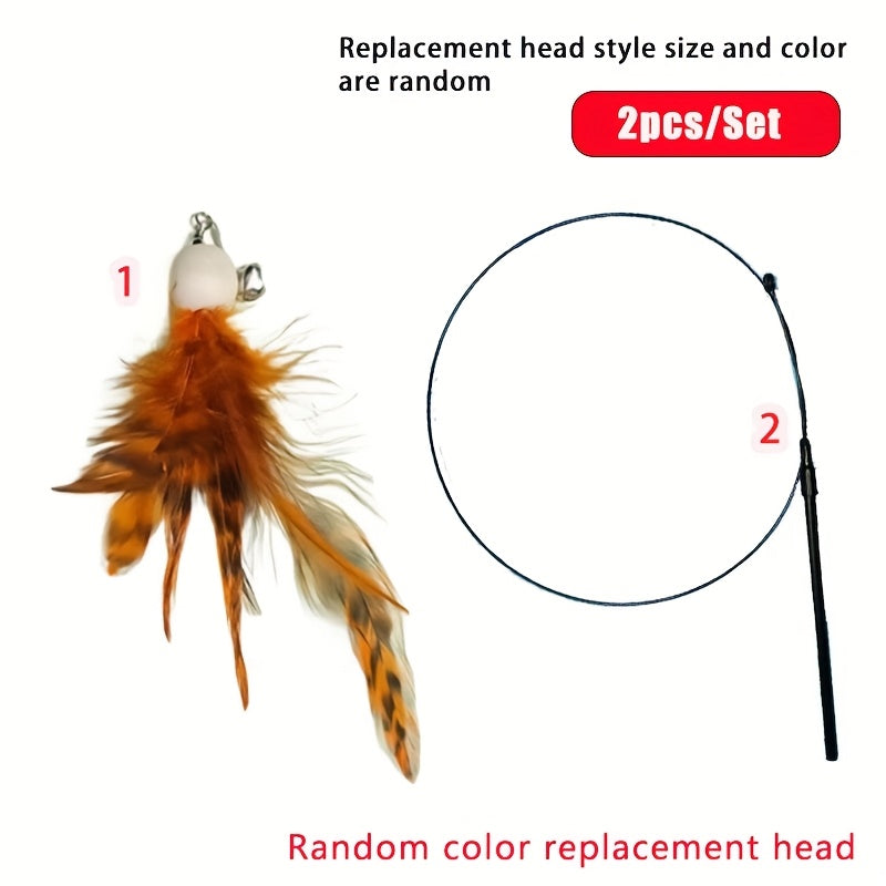 5-Piece Feather Teaser Wand Set – product view 5