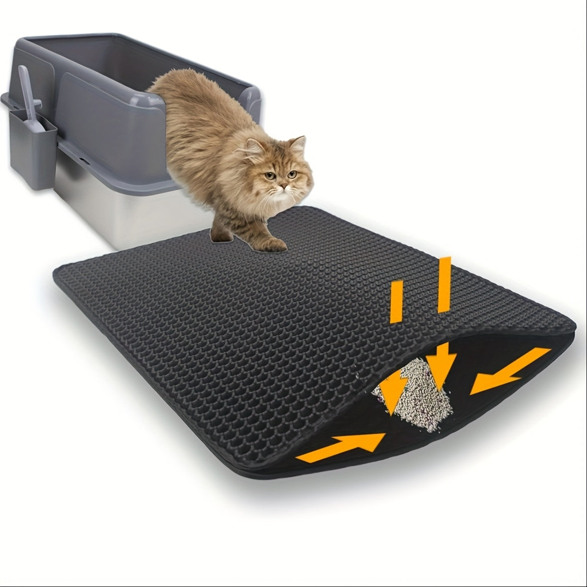 Purrfetti Honeycomb Cat Litter Mat