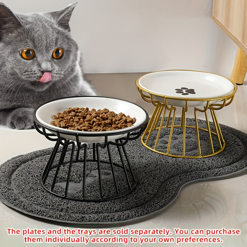 Purrfetti Elevated Ceramic Cat Bowl Set