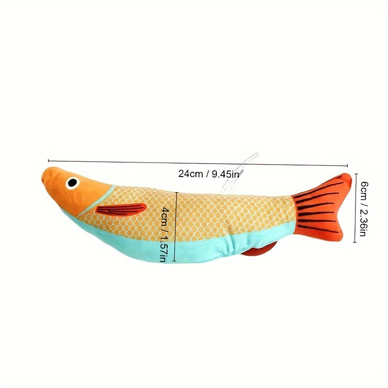 Purrfetti Crinkle Fish Cat Kicker Toy