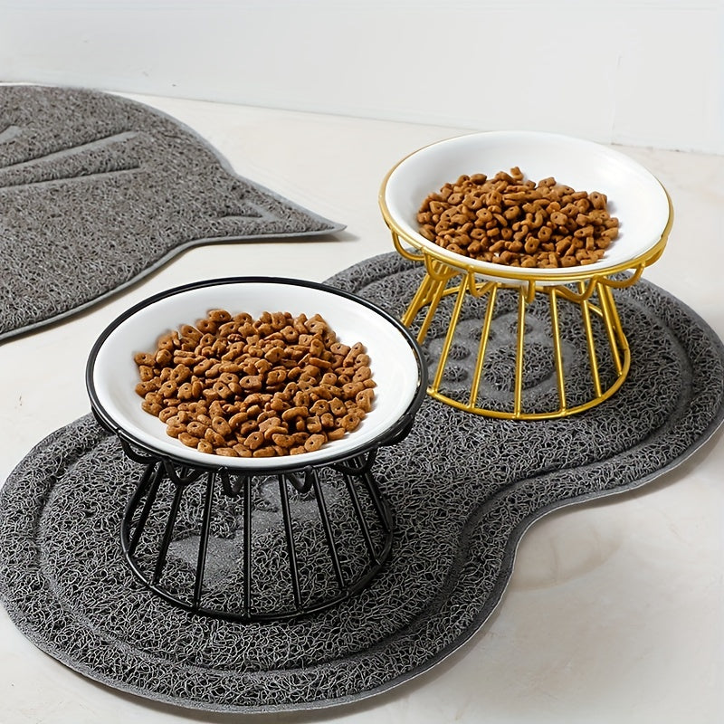 Purrfetti Elevated Ceramic Cat Bowl Set