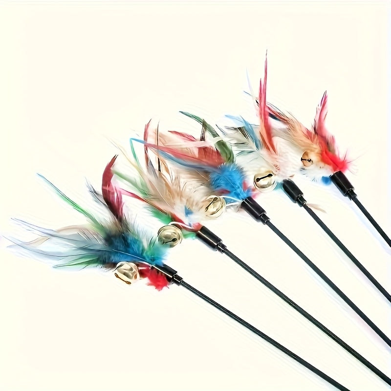 Purrfetti Interactive Feather Wand Set