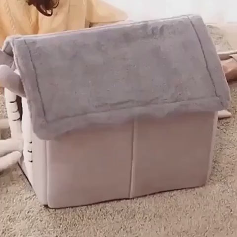 Purrfetti Winter Warm Cat House